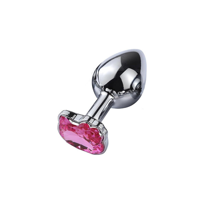 Pink shiny cat face shaped anal plug for women - medium size