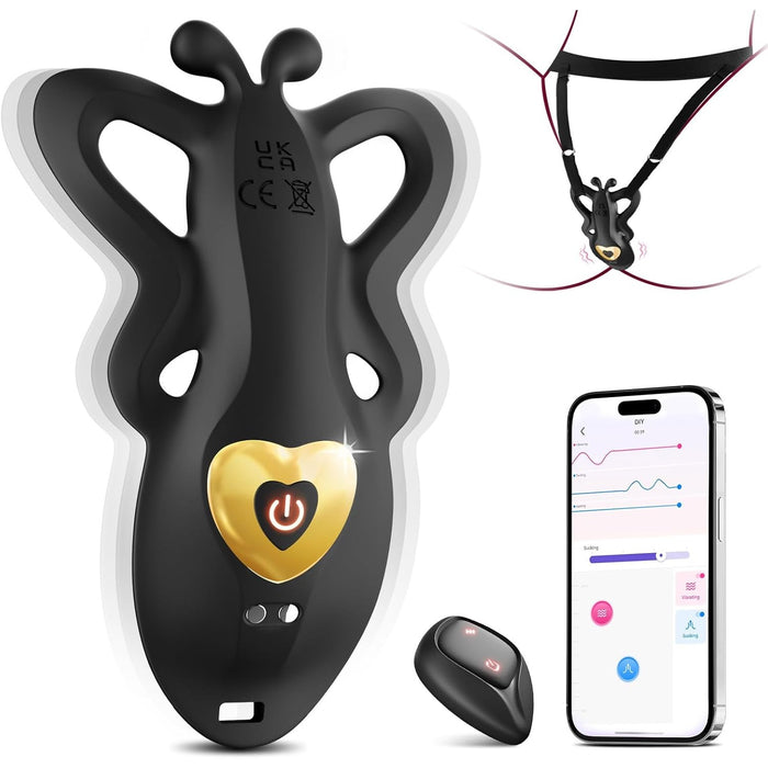 Jausmingas Drugelio Formos Vibratorius su Nuotoliniu Valdymu ir 9 Režimais