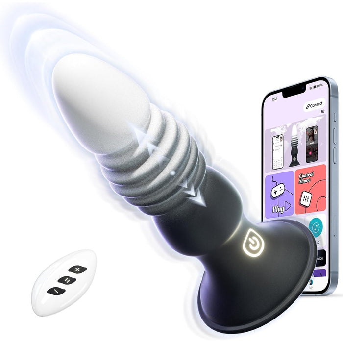 Vibrating Anal Plug with 7 Vibrations and 7 Pulses, Remote Control