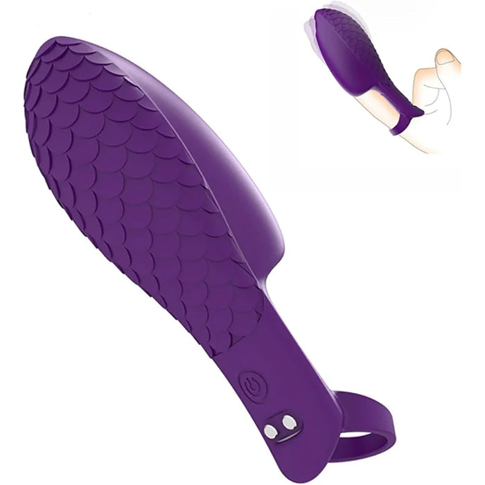 Discreet and ergonomic finger vibrator with 10 vibration modes for women