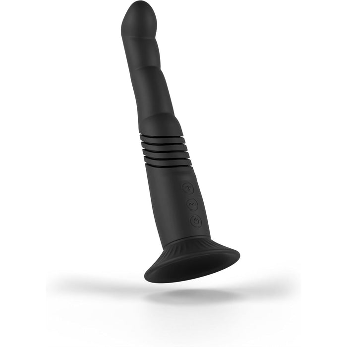 Couples Choice: Stimulating G and P spot vibrator with powerful suction cup, black