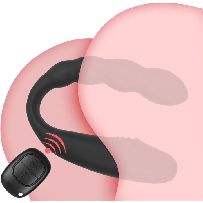 Dvigalvis vibratorių rinkinys su 10 vibracijos režimų ir nuotolinio valdymo pultu