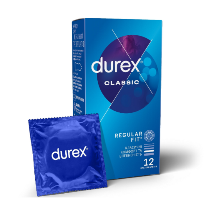 Durex Classic standartiniai prezervatyvai