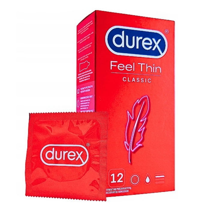 Durex Feel Thin Classic ploni prezervatyvai