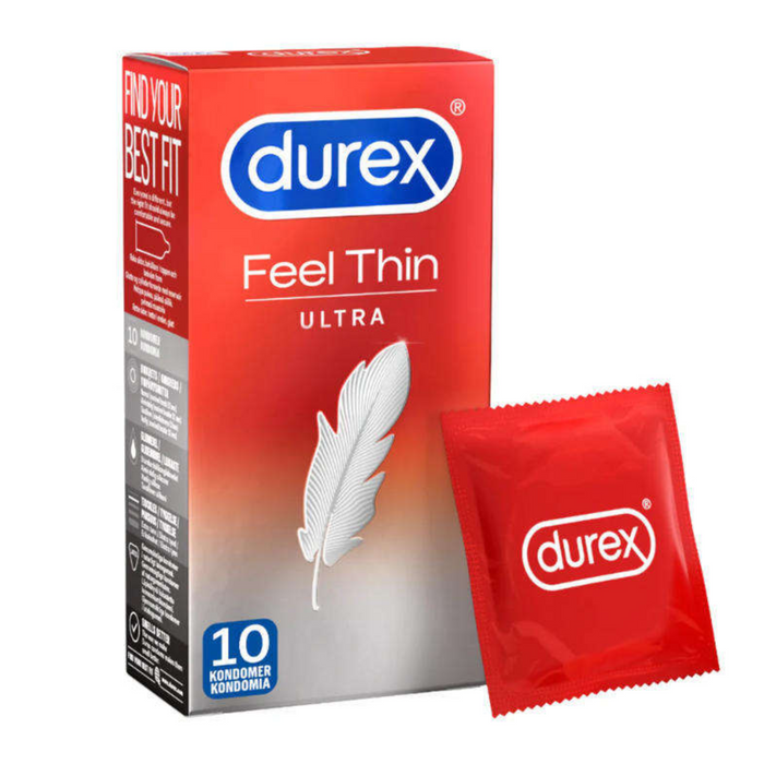 Durex Feel Thin Ultra ploni prezervatyvai 10 vnt.