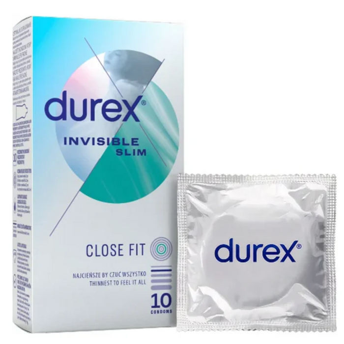 Durex Invisible Close Fit ploni prezervatyvai
