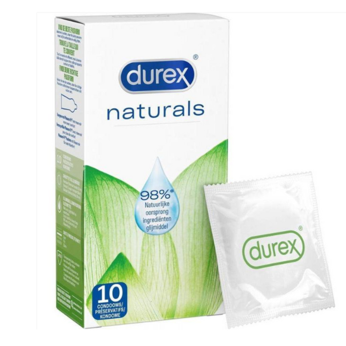 Durex Naturals prezervatyvai 10 vnt.