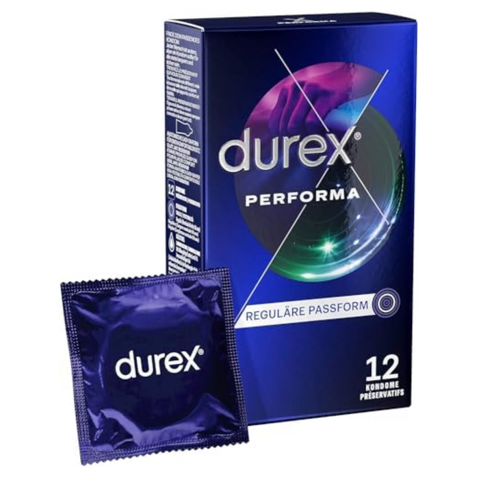 Durex Performa ejakuliaciją atitolinantys prezervatyvai