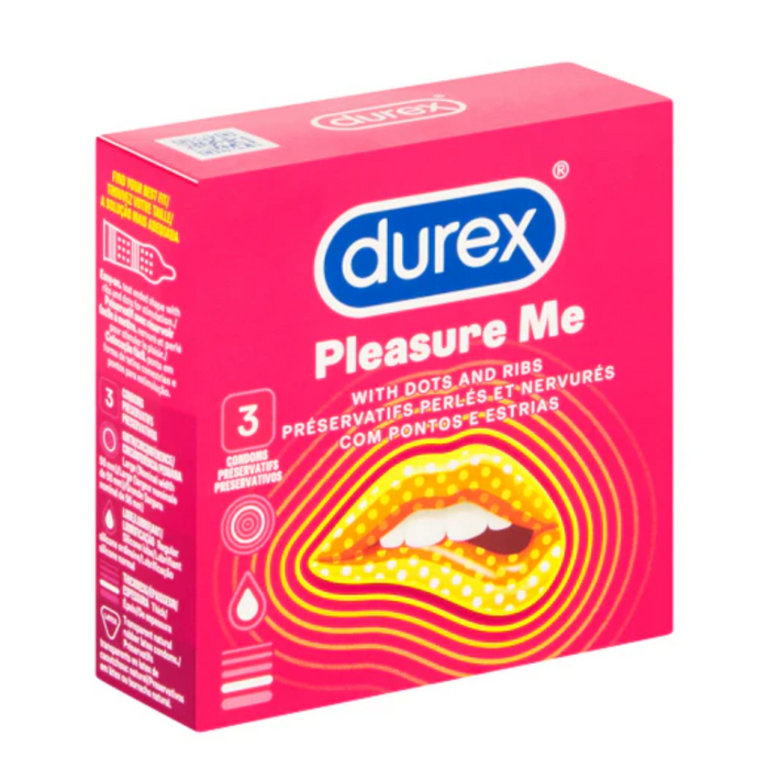 Durex Pleasure Me stimuliuojantys prezervatyvai