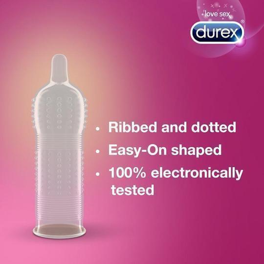 Durex Pleasuremax stimuliuojantys prezervatyvai, 12 vnt.
