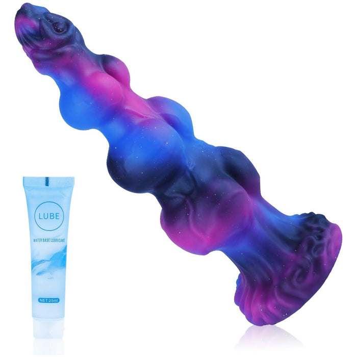 26.9 cm Realistic large silicone monster dildo with unique design and strong attachment
