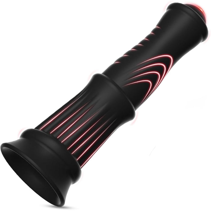 Dildo su stipria prisisiurbimo baze ir unikaliu reljefu malonumui