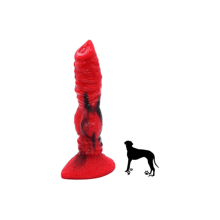 Realistic 17.6 cm silicone toy with strong squeeze base for women and couples