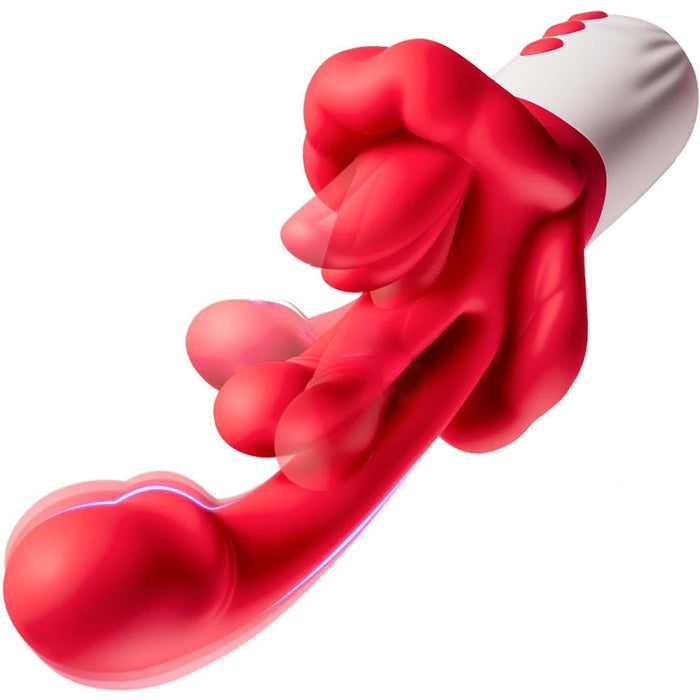 4-in-1 Vibrator with heating function – 5 rhythmic modes and 10 vibration levels, ergonomic and waterproof