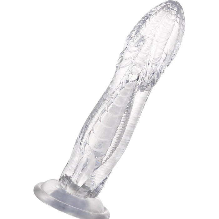 25.4 cm XXL realistic snake dildo with strong screw-on cushion