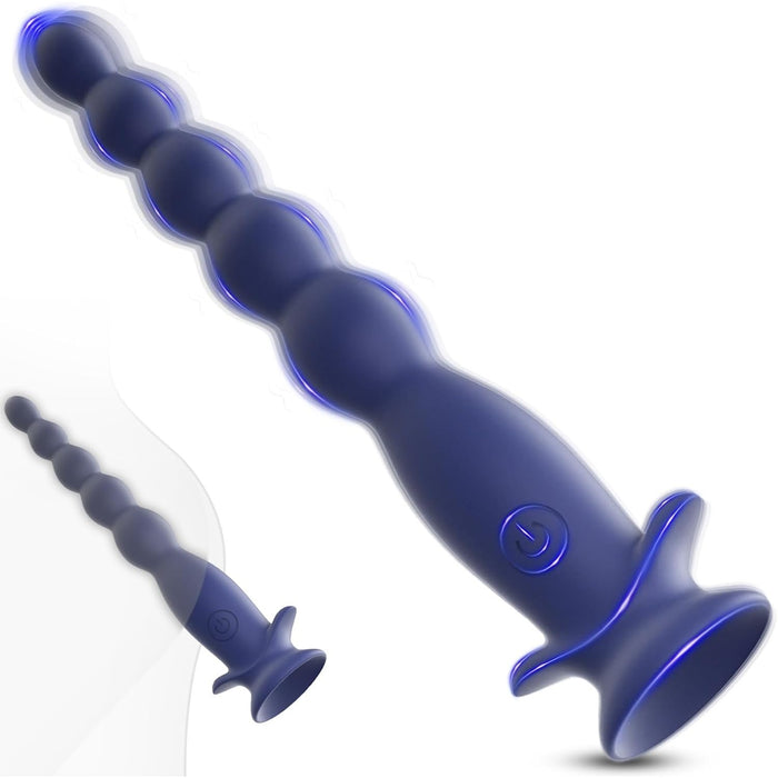 Mini anal vibrator with 10 vibration modes and strong suction base
