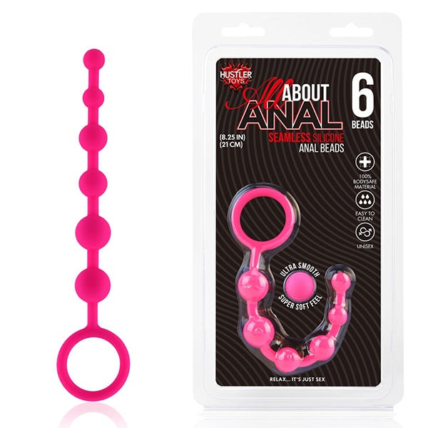 Hustler pink anal chain 6 Beads Aistra Hustler pink anal chain 6 Beads Aistra