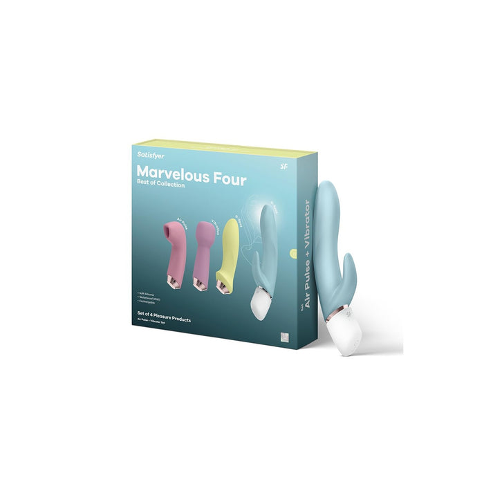 4 dalių vibratorių rinkinys – keturi unikalūs vibratoriai kiekvienai aistros akimirkai