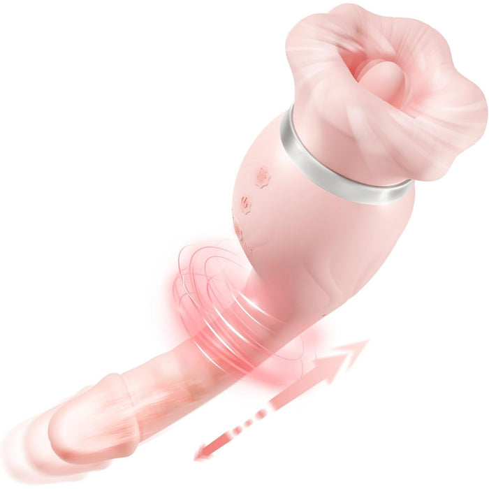 3in1 vibratorius moterims – laižymo, siurbimo ir vibracijos funkcijos malonumui