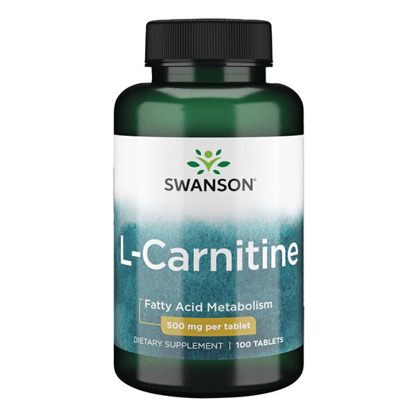 Swanson L-Carnitine - Amino rūgštys maisto papildas 500 mg, 30 kaps.