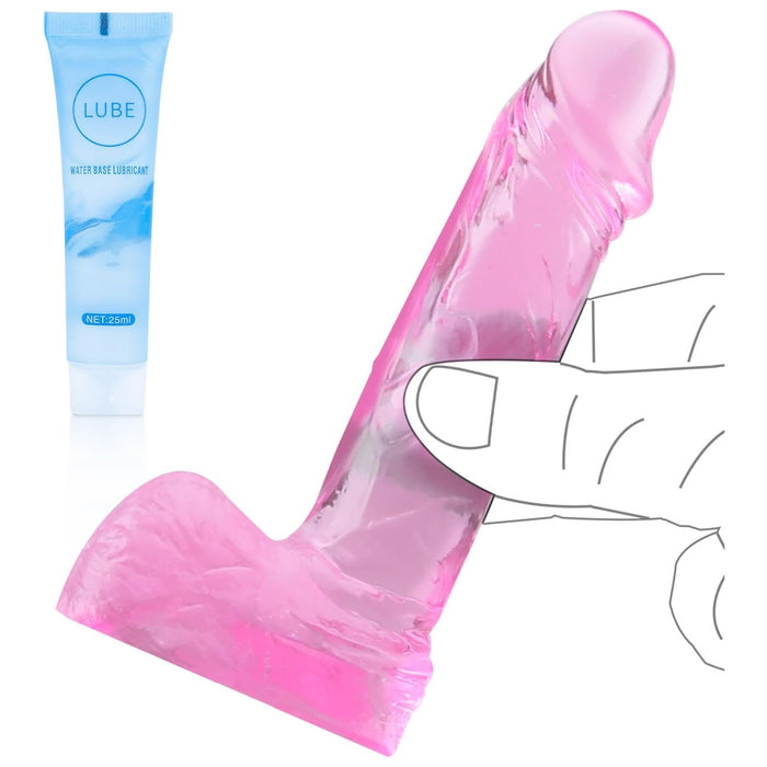 12 cm Realistinis dildo pradedantiesiems su stipria prisitvirtinimo baze