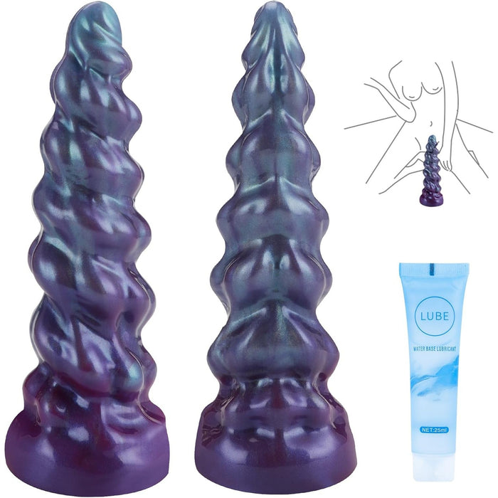 18,8 cm Mažas Fantazijos Monstro Formos Dildo su Stipria Prisipučiama Pagrindu