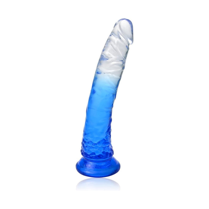 TPE Dildo Plug with G-spot Stimulation and Strong Suction Head, Clear