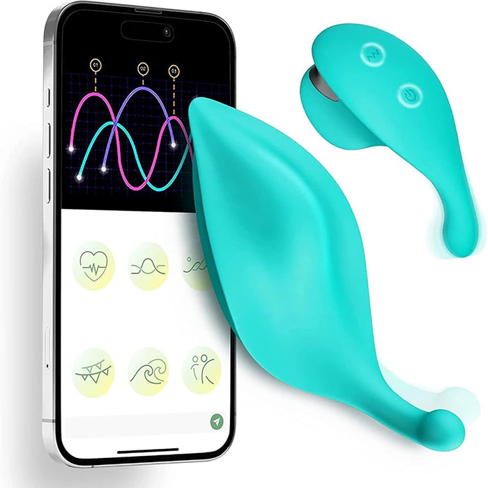 Nešiojamas ir nematomas vibratorių rinkinys su 9 vibracijos režimais ir nuotoliniu valdymu