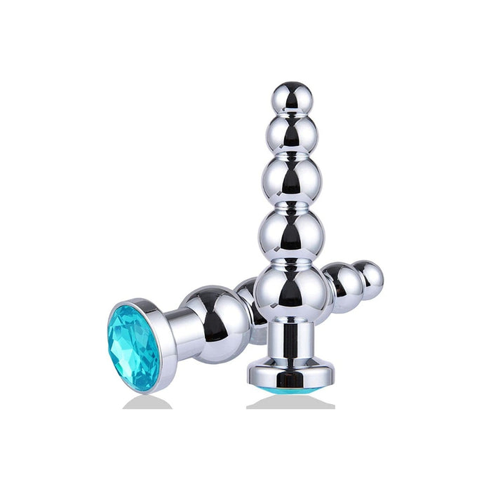 Elegantiškas Nerūdijančio Plieno Analinis Kaištis su 5 Rutuliukais Intymioms Akimirkoms