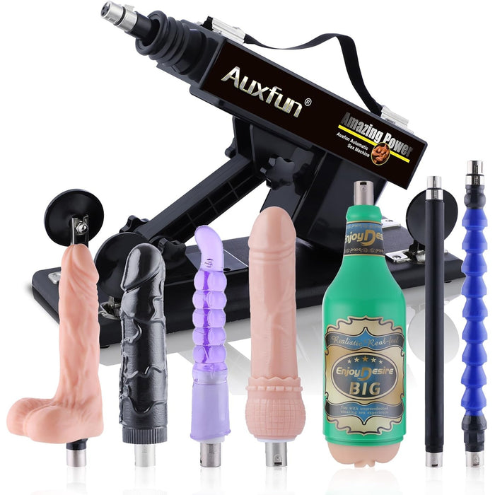 Automatic masturbation machine with larger cup attachment and adjustable angle