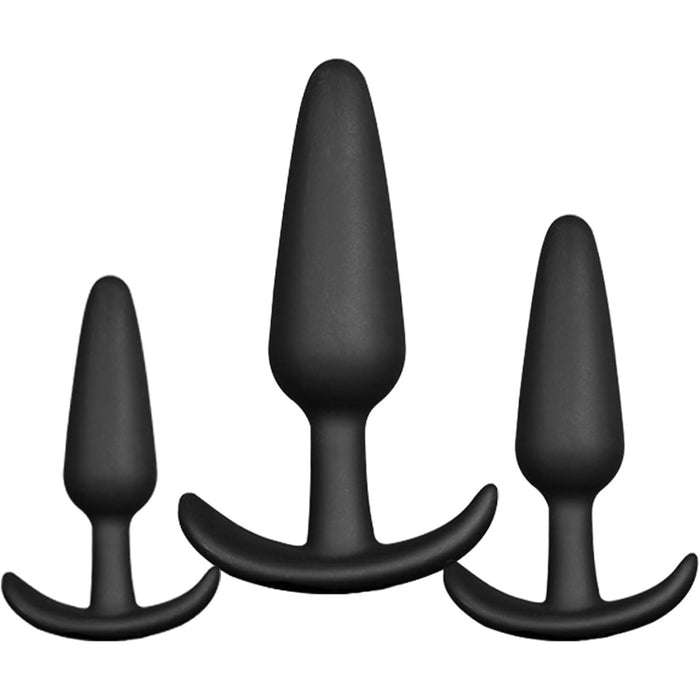 3-Piece Anal Plug Set for Beginners and Advanced Users