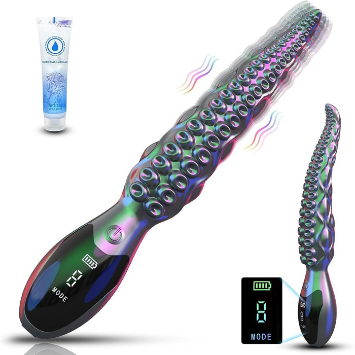 Elegant Dildo Vibrator with 9 Vibration Modes and LCD Display