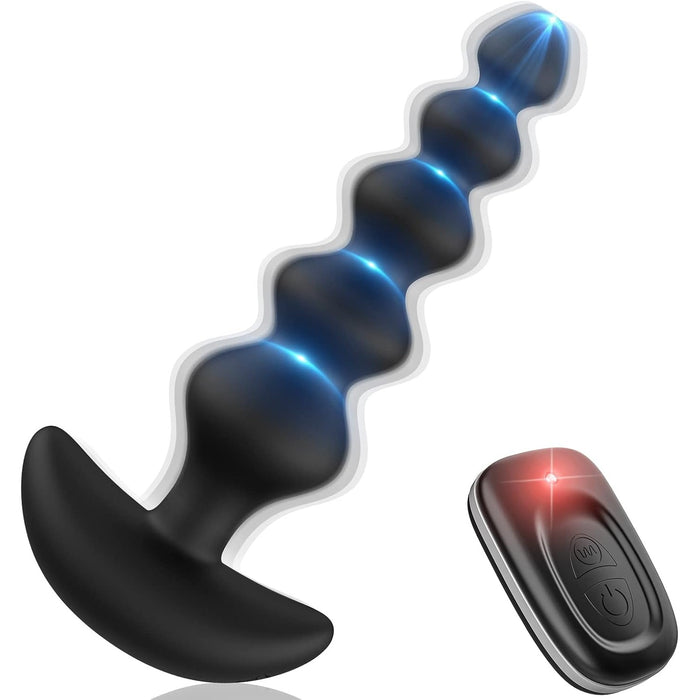 Anal vibrator for beginners with 16 vibration modes and remote control