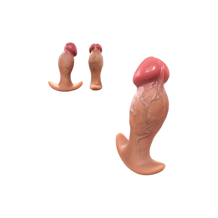 Realistic large silicone dildo with anchor and duck