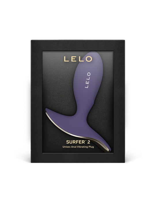LELO SURFER 2 – vibruojantis analinis kamštis (Cyber Purple)