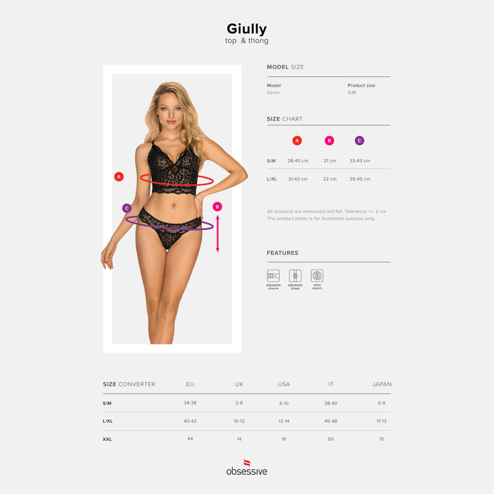 Obsessive Giully – 2-piece set, black