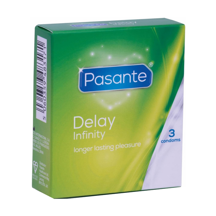 Pasante Delay Infinity ejakuliaciją atitolinantys prezervatyvai