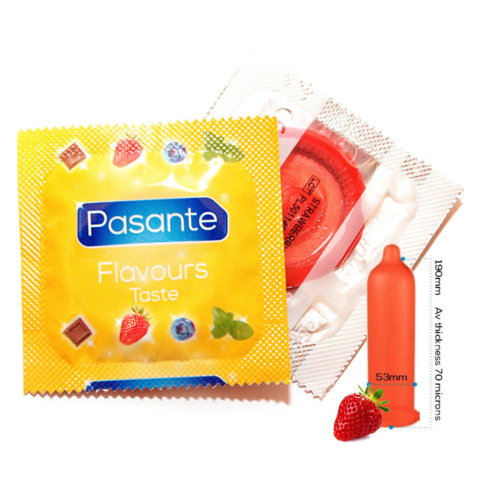 Prezervatyvai Pasante Taste Strawberry 1 vnt.