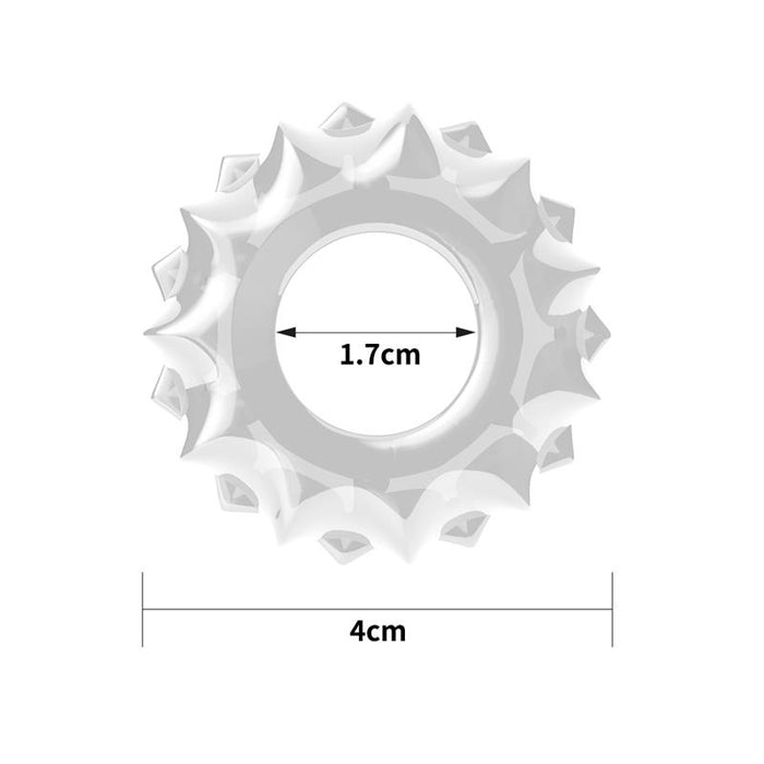 LOVETOY Power Plus Clear - stretchy penis ring, transparent