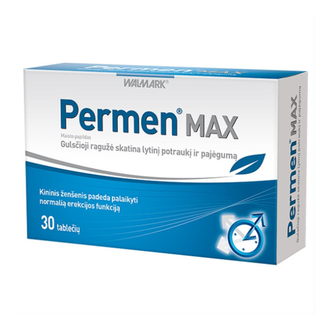 Permen Max maisto papildas potencijai, 30 tab. - Aistra