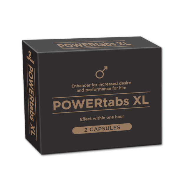 POWERtabs XL erekciją stiprinantis maisto papildas, 2 kaps.