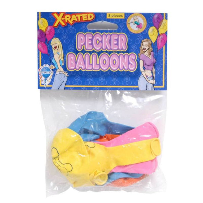 X-Rated balionai su penio piešinuku 1 vnt.