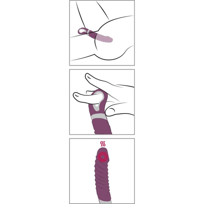 Sweet Smile – Warming silicone vibrator with grooves
