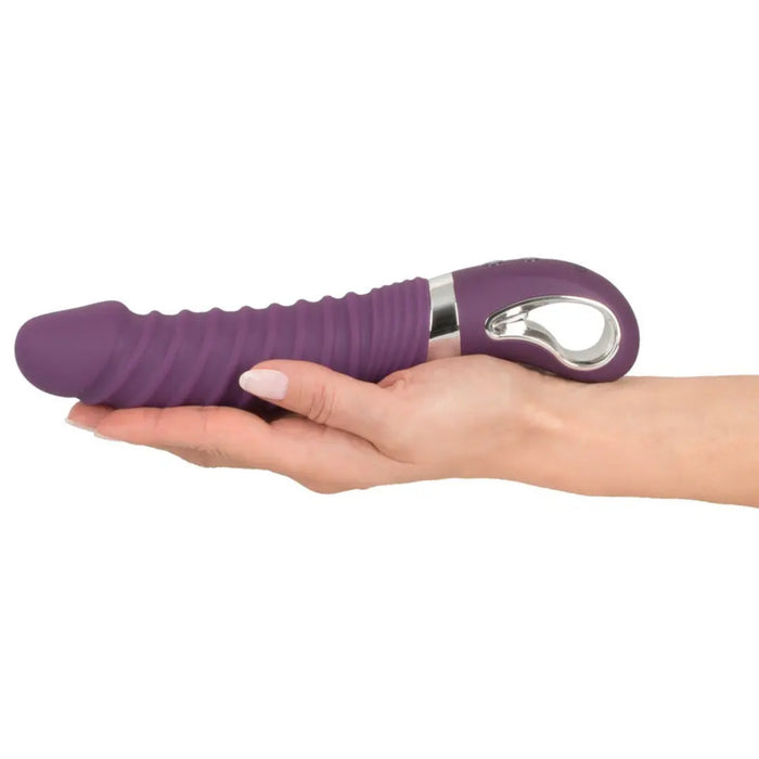 Sweet Smile – Warming silicone vibrator with grooves