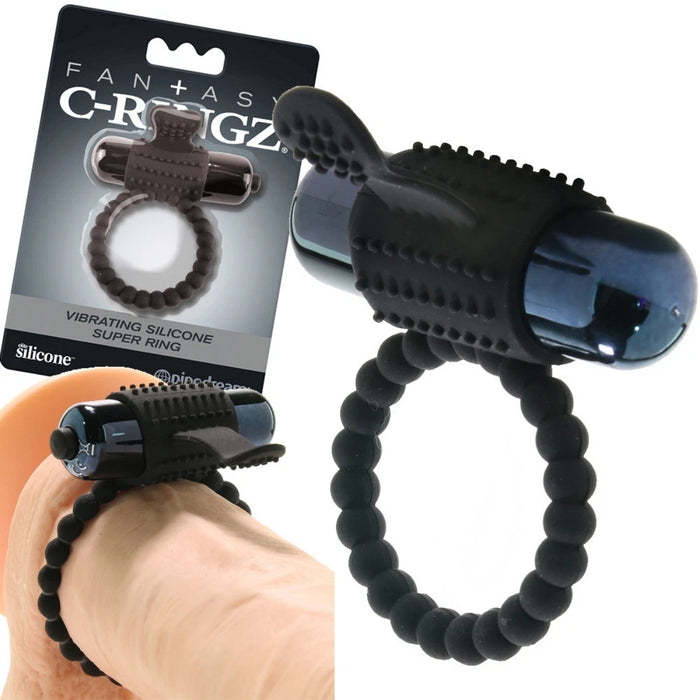 Vibruojantis silikoninis žiedas Pipedream Fantasy C-Ringz (3,2 cm)