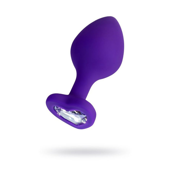 Anal Plug Diamond Heart, Purple