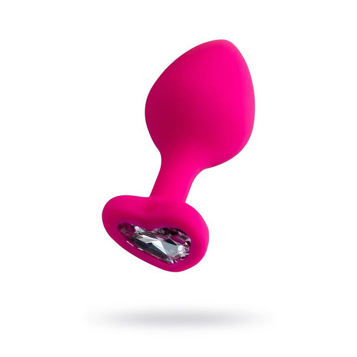 Anal Plug Diamond Heart, Pink