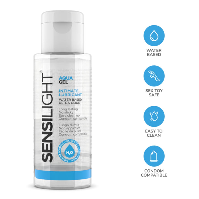 Sensilight Aquagel vandens pagrindo lubrikantas, 30 ml