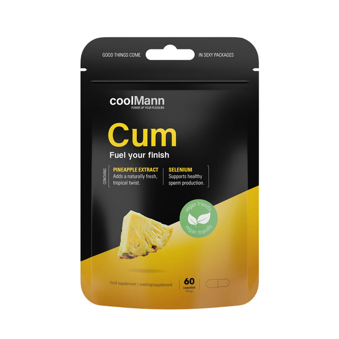 CoolMann CUM – maisto papildas vyrams su L-karnitinu, 60 kapsulių
