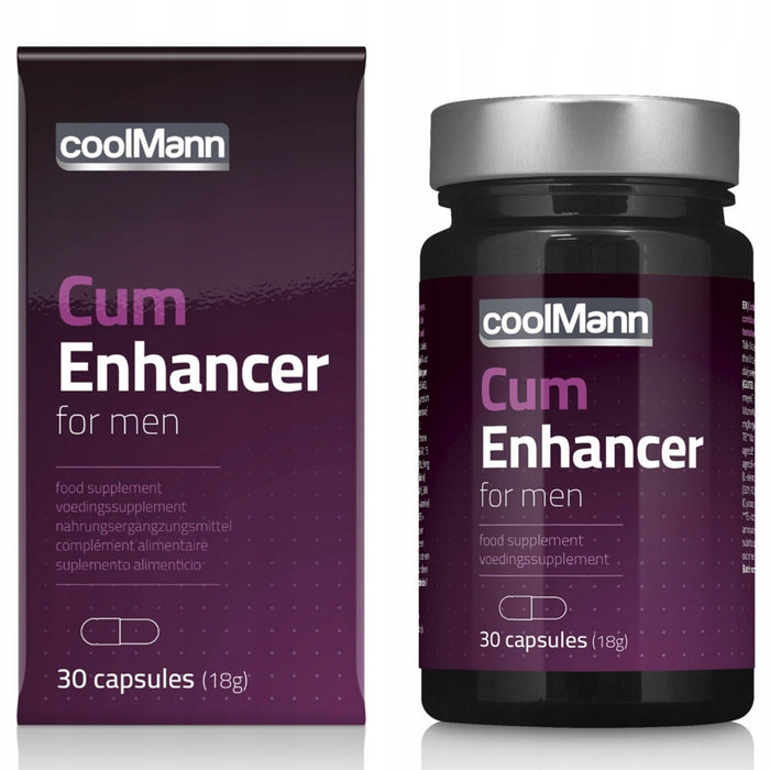 CoolMann Cum Enhancer – maisto papildas vyrams, 30 kapsulių
